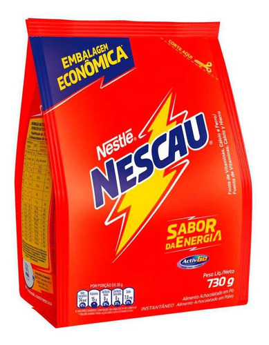 Achocolatado Nescau Embalagem Econômica Sachê 730g