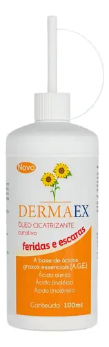 comprar Óleo Cicatrizante De Girassol Dermaex Age Escaras Feridas 100ml - Nutriex