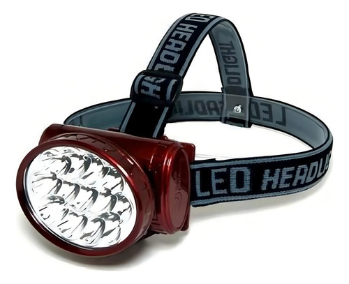 Linterna táctica militar 900 +, linterna frontal, 13 LED, color negro, color blanco, frío