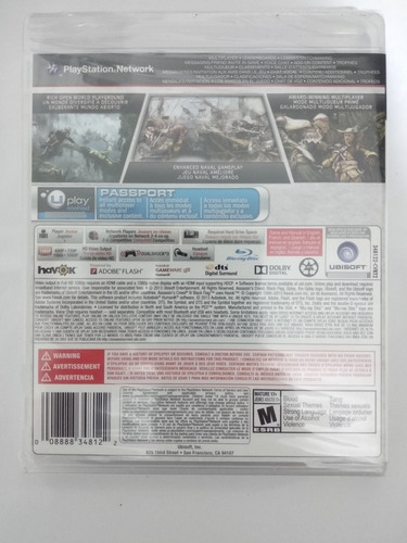Imagen 3 de 8 de Assassin's Creed 4 Iv Black Flag Ubisoft Ps3 Físico Sellado
