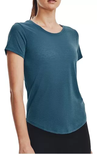 Remera Manga Corta Under Armour Mujer 1385416-426/az/cuo