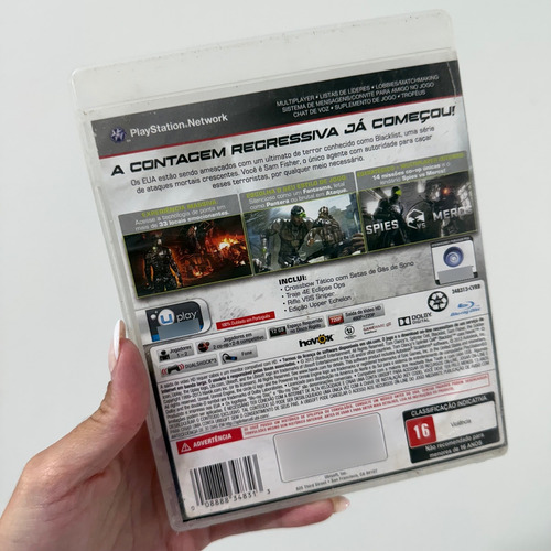 Tom Clancys Splinter Cell Blacklist Ps3 Semi Novo (Recondicionado)