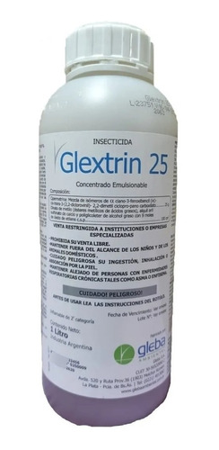 Insecticida Glextrin 25 X 1 L Cipermetrina 25