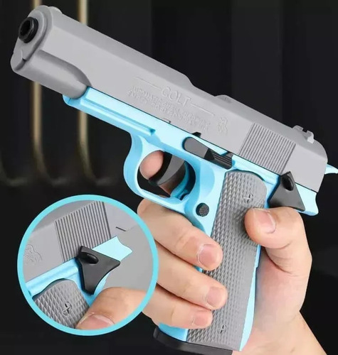 Pistola Colt 1911 Fidget Antistress Carrot 3d