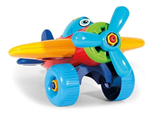 Brinquedo Avião Desmontável Bebê Didático Poliplac