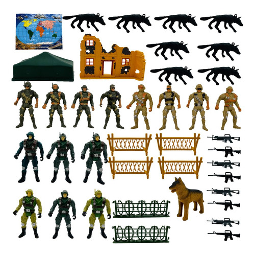 Fycooler Juego De 14 Figuras De Accion, Juguetes Militares C