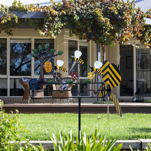Moinhos De Vento Little Bee, Pátio, Decoração De Jardim, Moi