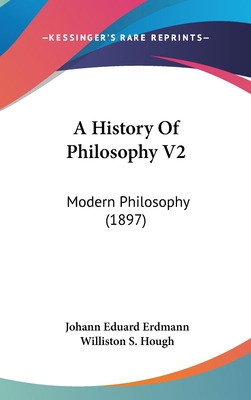 Libro A History Of Philosophy V2: Modern Philosophy (1897...