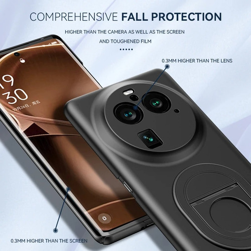 Zt 1pcs Funda Para Oppo Find X6 7 Ultra 11 Pro Anillo