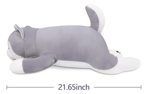 22'' Husky Stuffed Animal Plush Pillow, Huskies Anime Bod...