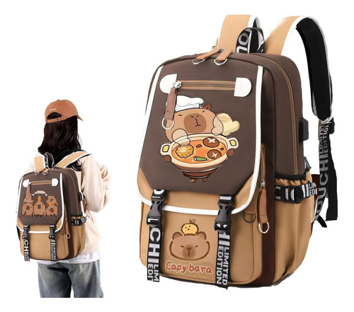 Mochila Capibara, Capybara-mochila Kawaii, Mochila Capibara