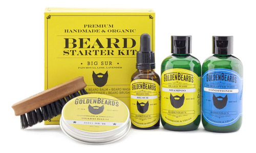 Golden Beards Kit Para El Cuidado De La Barba