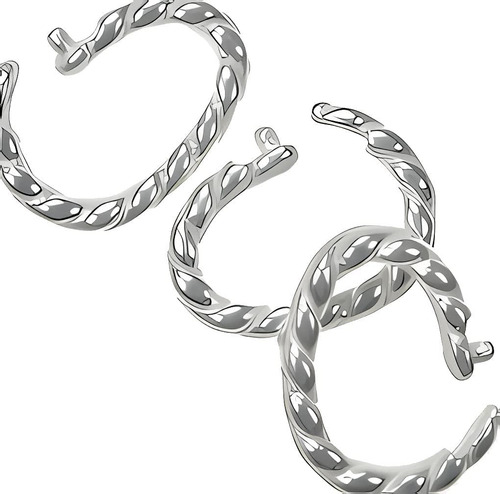 3 Anillos De Salto Giratorios Ovalados De Torsión De P...
