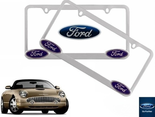 Par Porta Placas Ford Thunderbird 3.9 2002 Original