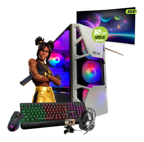 Imagem 1 de 10 de Pc Gamer Completo Luxe Ryzen 5 3400g 16gb Ddr4 Ssd 480gb