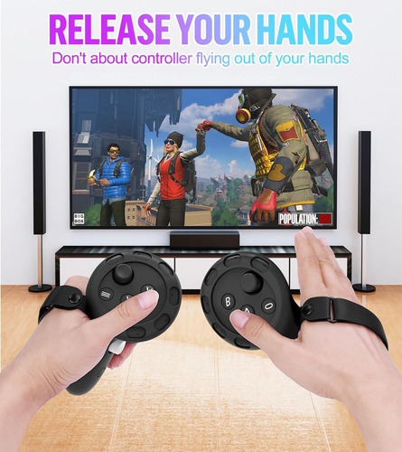Kit Accesorios Funda Facial Control Puños Para Meta Quest 3