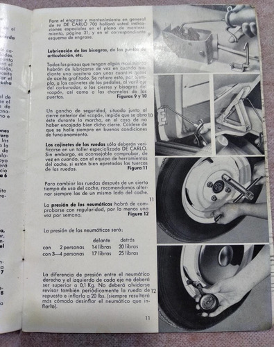 De Carlo 700 Bmw Manual Instrucciones - Original Argentina (Usado)
