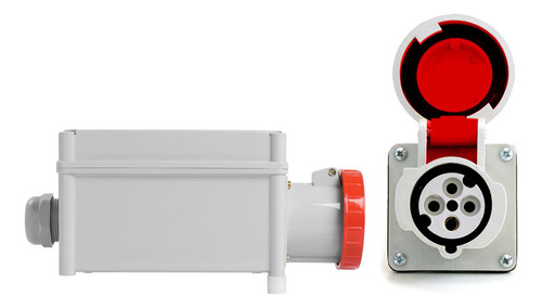 Tomada Sobrepor Industria Ip67 3p+t 200a 380/440v Strahl4806