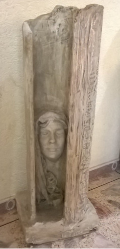 Mujer Adentro De Una Arbol, Escultura Grande