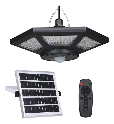 Lámpara Exterior Colgante Solar Garage 180 Leds Motion Lamp