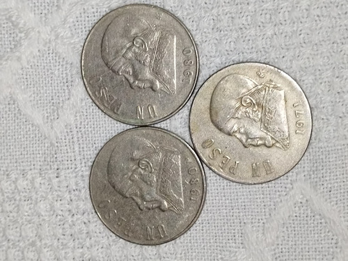 Moneda 1 Peso 1971 Morelos Se Van Todas Juntas