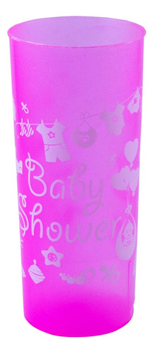 Vasos Plasticos Baby Shower Azul- Rosa Cotillón X 60 U.