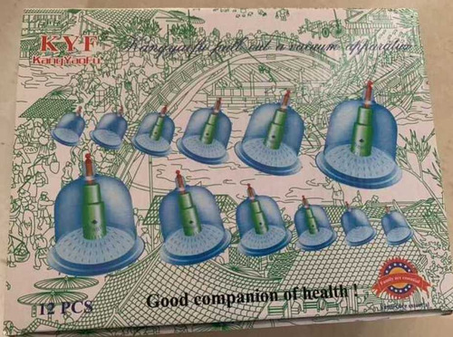 Set 12 Ventosas Chinas Roro Vacumterapia Quita Celulitis
