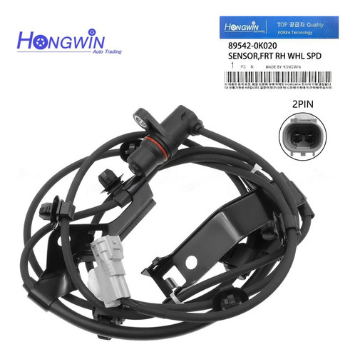 Sensor Abs Delantero Derecho Toyota Fortuner / Hilux Kavak