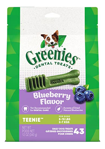 Cuidado Dental Para Perros Chews Greenies Teenie Blueberry 3