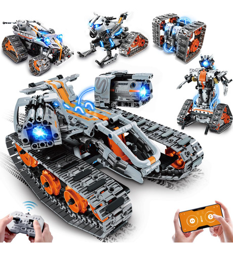 Building Toy Insoon 5 Em 1 Com Luz Led, Aplicativo E Control