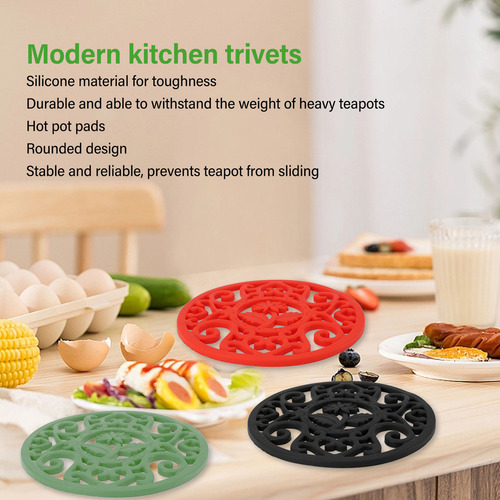 Soporte Para Ollas Calientes De Silicona Para Platos Calient