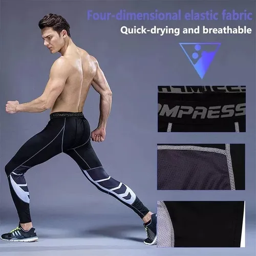 Lycra Deportiva Transpirable - Negro Gris Ref. 8030