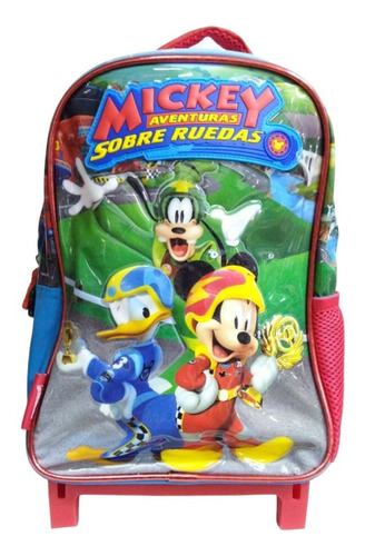 Mochila Carrito Mickey Jardin 12'' Km720 De Casa Valente