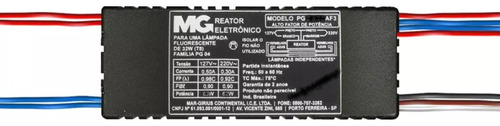 Reator Eletrônico 2 X 110w 220v Lampada H.o Bronzeamento