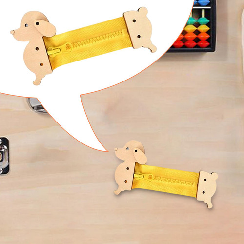 Montessori Busy Board Accesorios Cremallera Desarrollar