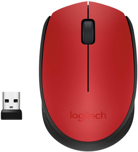 Mouse inalámbrico Logitech  M170 M170 rojo y negro