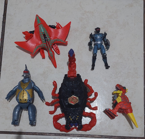 Lote Kamen Rider Mighty Max Kaiju Power Ranger Figuras 