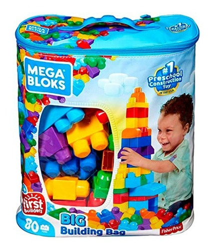 Mega Bloks Bolsa De Construcción Bloques Fisher Price