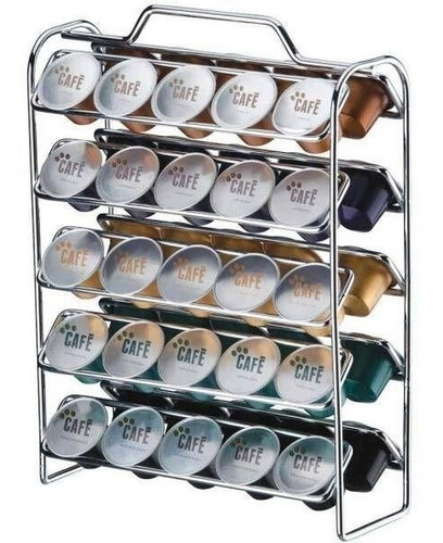 Imagem 2 de 4 de Suporte Porta 50 Cápsulas Cafe Nespresso Bancada Cappuccino
