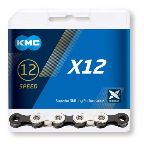 Cadena Kmc X12 12v Silver 126l Mtb Sram Shimano - Celero