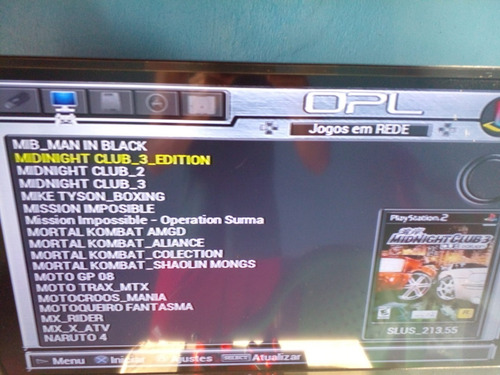 Pendrive Com Top 10 Jogos De Ps2 + Mcard Opl - Você Escolhe (Usado)