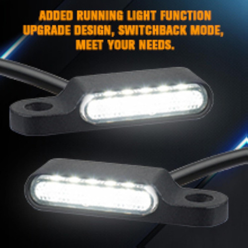 Un Par De Moto Conversión Led Luces De Marcha Intermitentes