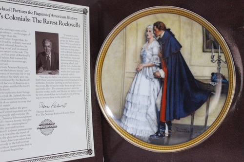 Plato Decorativo  Edwin M. Knowles Con Certificado 23.5cmd