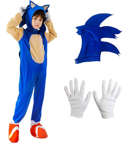 4 Unids/set Disfraz Cosplay Sonic Body Body Para Niños