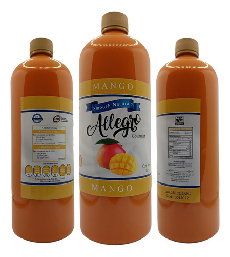 Smooth Naturals Mango Allegro Ingredients