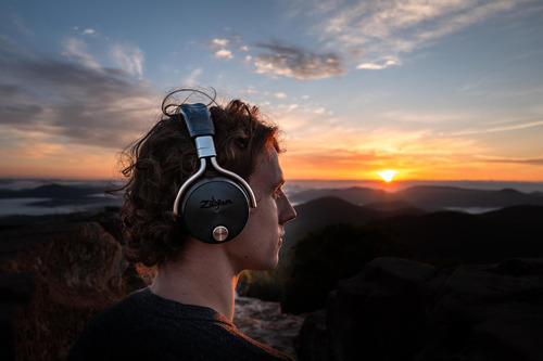 Zildjian Alchem-e - Auriculares Inalámbricos Con Ajuste Perfecto, Cancelación Activa De Ruido Con Micrófono, Hasta 45 Horas De Duración De La Batería, Color Negro