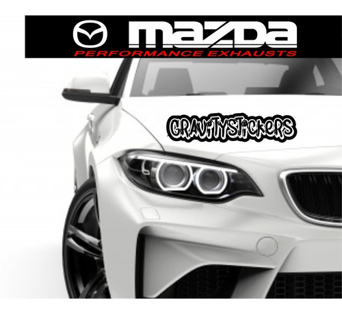 Vinilo Mazda Franja Calcomanía Sticker Parabri Auto Sol