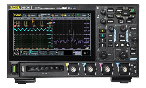 Osciloscópio Digital 125mhz 4 Canais 12 Bits Dho914 Rigol