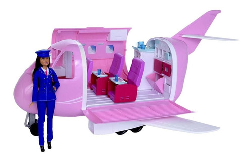Barbie Aviao De Luxo Fnf09 Mattel