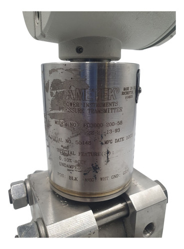 Transmissor De Pressão Ametek Pd3000 (Usado)